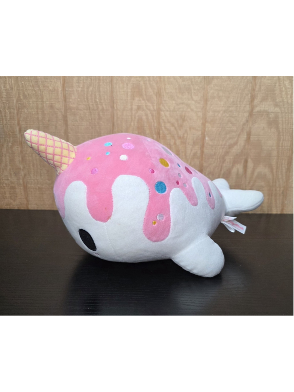 Aurora - Tasty Peach - 14" Vanilla-Berry Nomwhal Enchanting Stuffed Animal - Picture 2 of 4